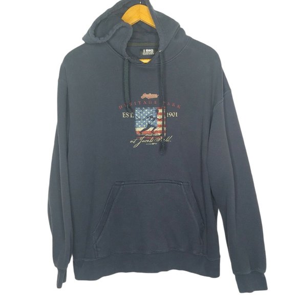 Cleveland Indians Jacobs Field Mens XXL Hooded Sweatshirt Gear For Sports Navy - Picture 1 of 6